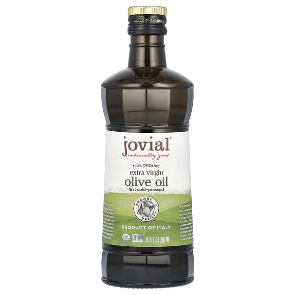 Jovial, 100% Organic Extra Virgin Olive Oil, 16.9 fl oz (500 ml)