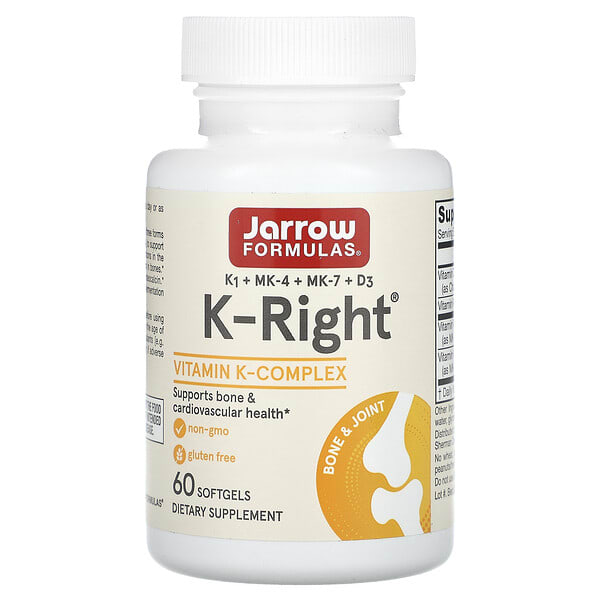 Jarrow Formulas, K-Right, 60 зөөлөн капсул
