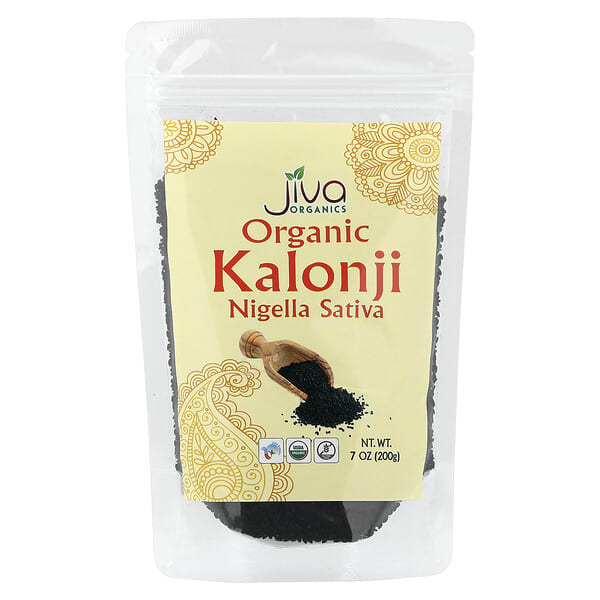 Jiva Organics, Organic Kalonji, Nigella Sativa, 7 oz (200 g)