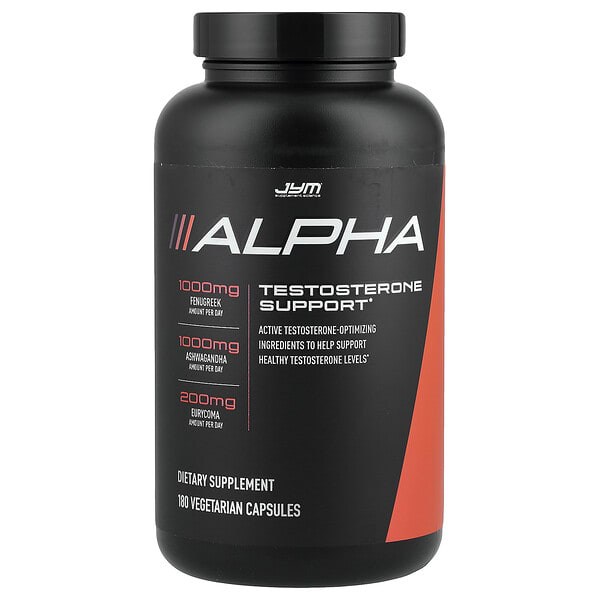JYM Supplement Science, Alpha, Testosterone Support, 180 ширхэг капсул