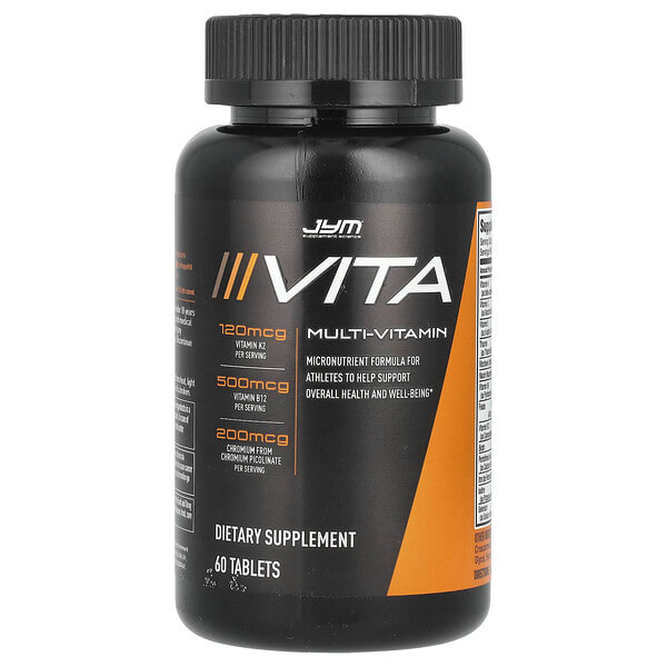 JYM Supplement Science, Vita, Мультивитамин, 60 шахмал