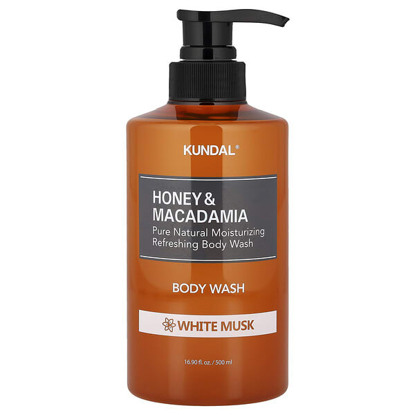 Kundal, Body Wash, White Musk, Honey & Macadamia, 16.9 fl oz (500 ml)
