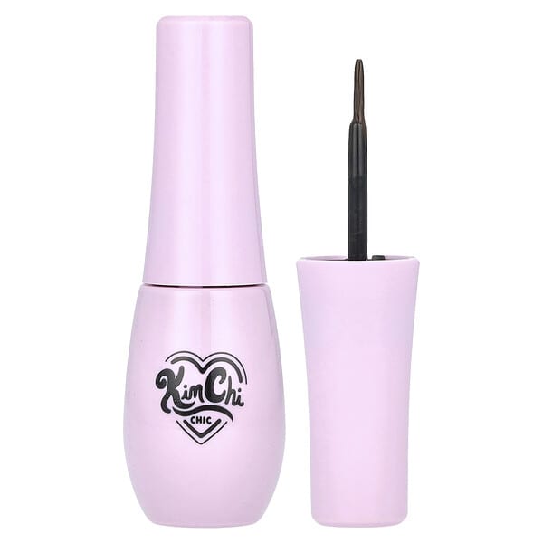 KimChi Chic Beauty, The Effin Liner®, Liquid Liner, 03 D.Brown + D.Brown, 0.26 fl oz (7.75 ml) (Discontinued Item)