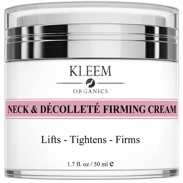Kleem Organics, Neck & Décolleté Firming Cream, For All Skin Types, 1.7 fl oz (50 ml)