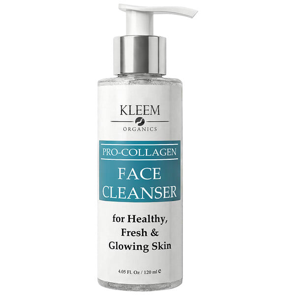 Kleem Organics, Pro-Collagen Face Cleanser, For All Skin Types, 4.06 fl oz (120 ml)