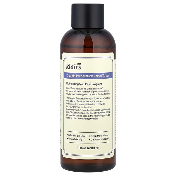Dear, Klairs, Supple Preparation Facial Toner, 6.08 fl oz (180 ml)