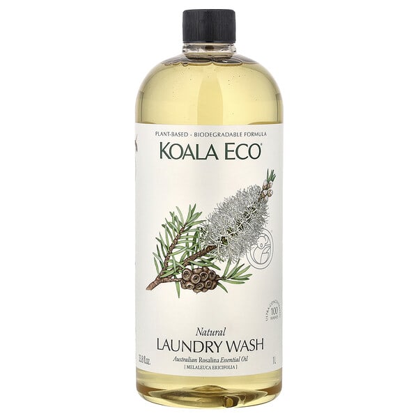 Koala Eco, Natural Laundry Wash, Australian Rosalina Essential Oil, 33.8 fl oz (1 L)