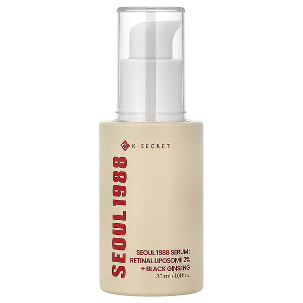 K-Secret, Seoul 1988 Serum, Retinal Liposome 2% + Black Ginseng, 1.01 fl oz (30 ml)