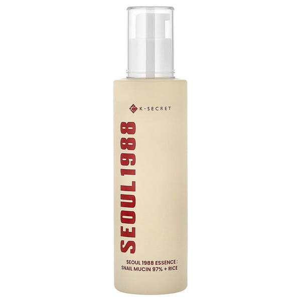 K-Secret, Seoul 1988 Essence, Snail Mucin 97% + Rice, 3.38 fl oz (100 ml)