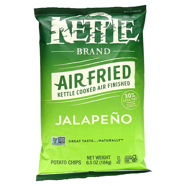 Kettle Foods, Air Fried Potato Chips, Jalapeño, 6.5 oz (184 g)
