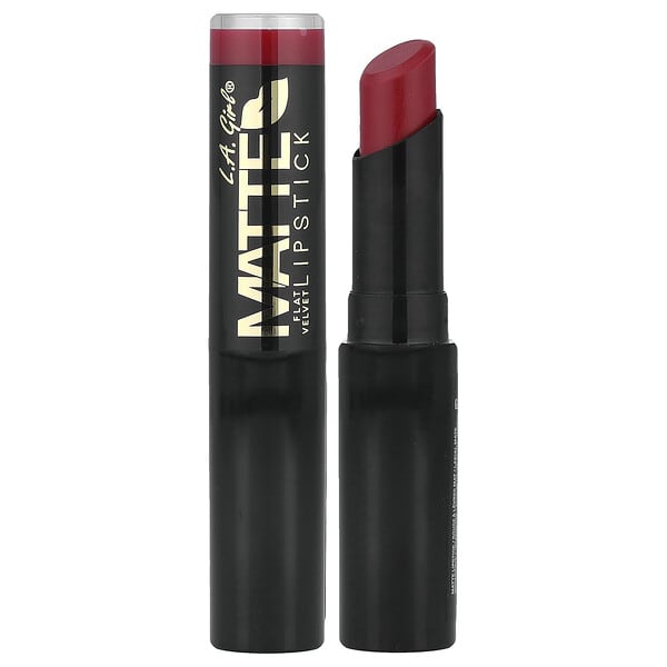 L.A. Girl, Matte Flat Velvet Lipstick, GLC810 Bite Me, 0.10 oz (3 g) (Discontinued Item)