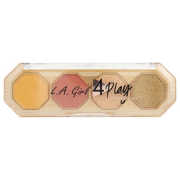 L.A. Girl, 4 Play Eyeshadow Palette, GES234 Juicy, 0.11 oz (3.2 g)