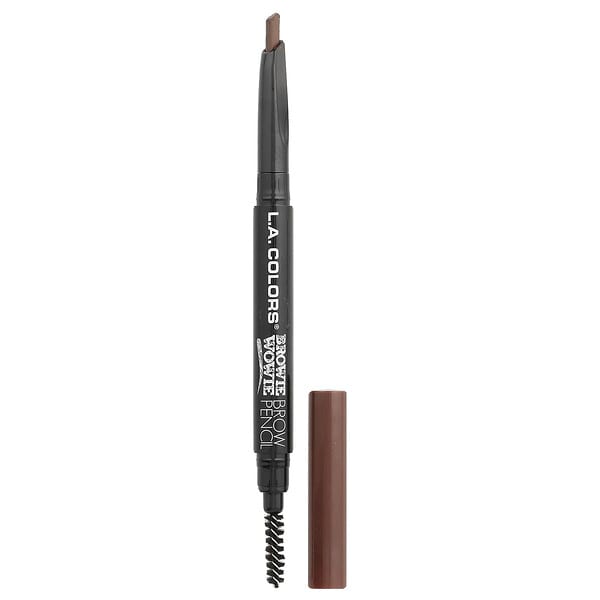 L.A. Colors, Browie Wowie, Brow Pencil, CBP404 Warm Brown, 0.007 oz (0.2 g) (Discontinued Item)