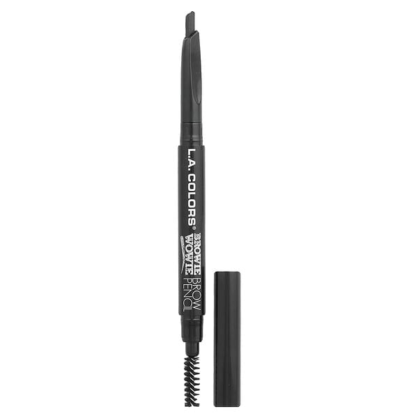 L.A. Colors, Browie Wowie, Brow Pencil, CBP408 Black, 0.007 oz (0.2 g) (Discontinued Item)