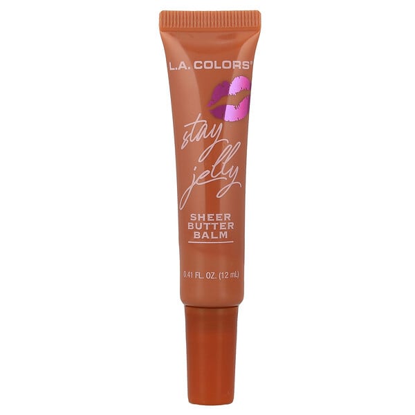 L.A. Colors, Stay Jelly, Sheer Butter Balm, CLG462 Adore You, 0.41 fl oz (12 ml) (Discontinued Item)