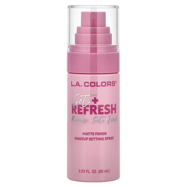 L.A. Colors, Set + Refresh, Makeup Setting Spray, CSS338 Matte, 2.03 fl oz (60 ml) (Discontinued Item)