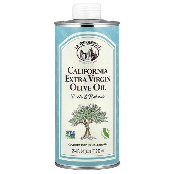 La Tourangelle, California Extra Virgin Olive Oil, Rich & Robust, 25.4 fl oz (750 ml)