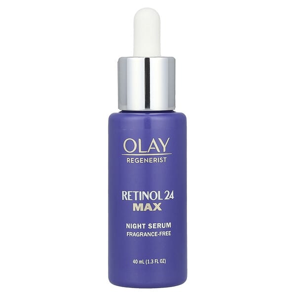 Olay, Regenerist, Retinol 24, Night Serum, Fragrance-Free, 1.3 fl oz (40 ml) (Discontinued Item)