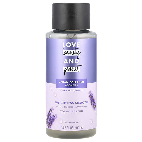 Love Beauty and Planet, Vegan Shampoo, For Frizzy Hair, Argan Oil & Lavender, 13.5 fl oz (400 ml)