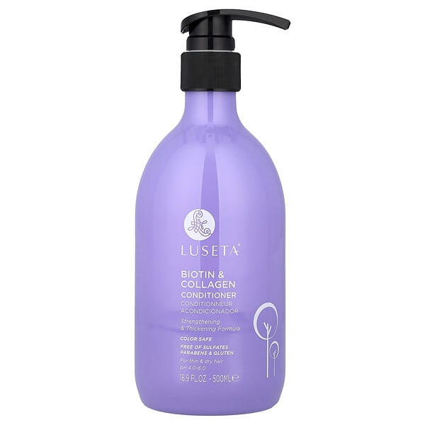 Luseta Beauty, Biotin & Collagen Conditioner, For Thin & Dry Hair, 16.9 fl oz (500 ml)