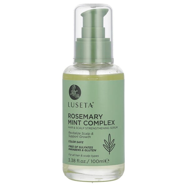 Luseta Beauty, Rosemary Mint Complex, Hair & Scalp Strengthening Serum, For All Hair & Scalp Types, 3.38 fl oz (100 ml)