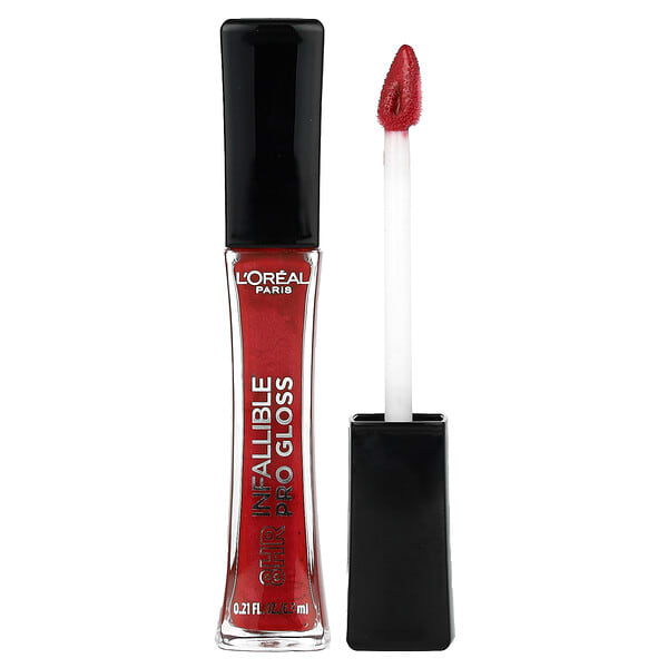 L'Oréal, Infallible, 8HR Pro Gloss, 315 Rebel Red, 0.21 fl oz (6.3 ml) (Discontinued Item)