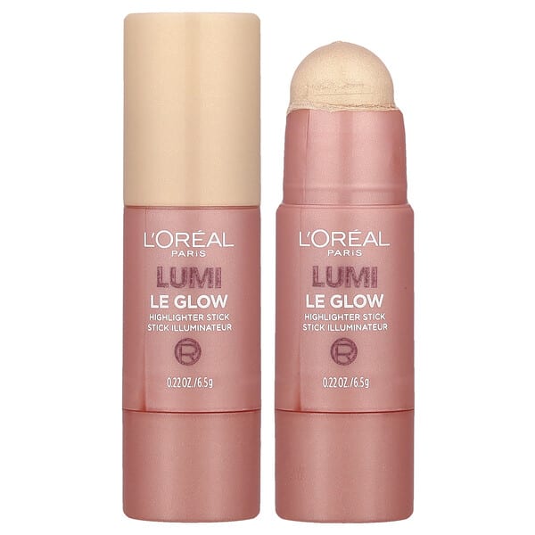 L'Oréal, Lumi, Le Glow Highlighter Stick, 630 Glowy Creme Chic, 0.22 oz (6.5 g)