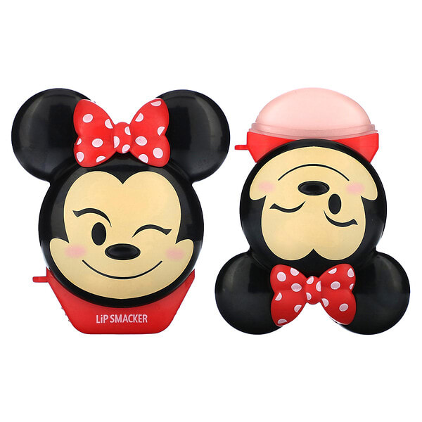 Lip Smacker, Disney Emoji, Lip Balm, Minnie, StrawberryLe-Bow-nade, 0.26 oz (7.4 g) (Discontinued Item)