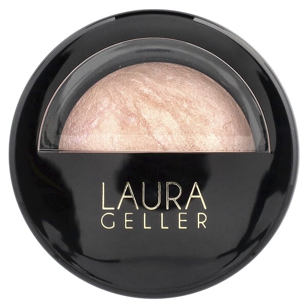 Laura Geller, Baked Blush-N-Brighten, Marbleized Blush, 0018039B Ethereal Rose, 0.16 oz (4.5 g)