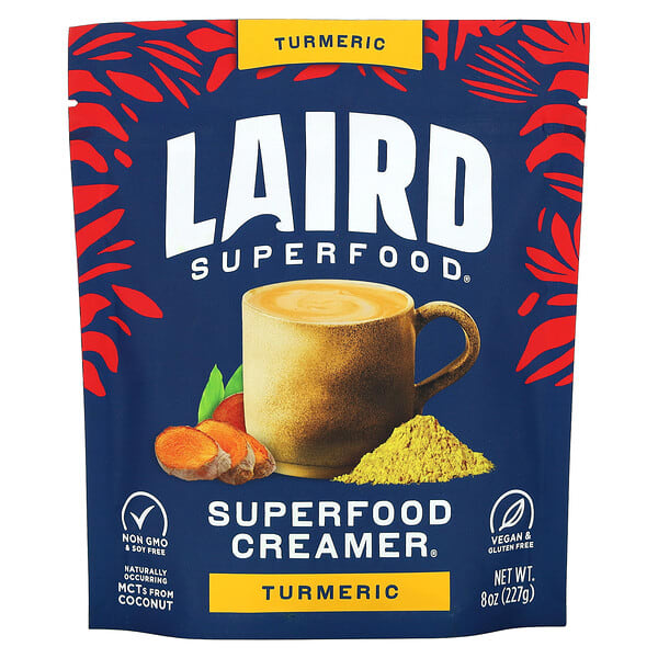 Laird Superfood, Superfood Creamer, Куркума, 8 oz (227 g)