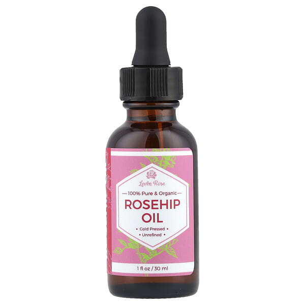 Leven Rose, 100% Pure & Organic Rosehip Oil, 1 fl oz (30 ml)