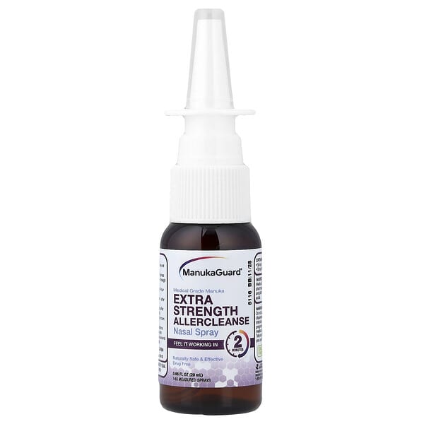 ManukaGuard, Medical Grade Manuka, Allercleanse Nasal Spray, 0.65 fl oz (20 ml)
