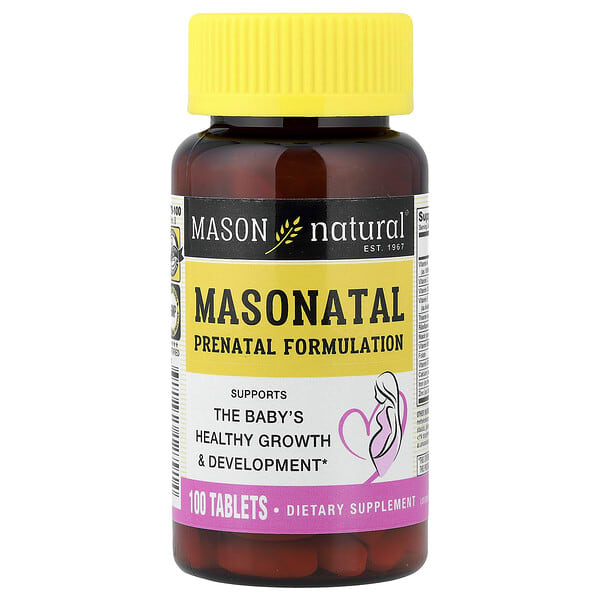 Mason Natural, Masonatal Prenatal Formulation, 100 шахмал