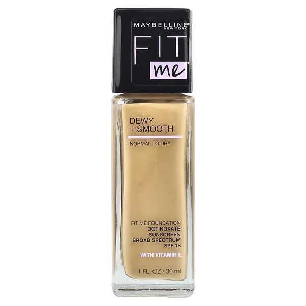 Maybelline, Fit Me®, Dewy + Smooth Foundation, 220 Natural Beige, 1 fl oz (30 ml)