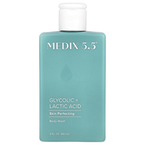 Medix 5.5, Body Wash, Skin Perfecting, Glycolic + Lactic Acid, 3 fl oz (89 ml)