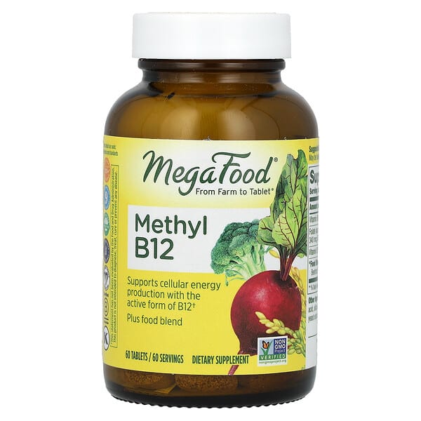 MegaFood, Methyl B12, 60 шахмал