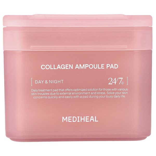 MEDIHEAL, Collagen Ampoule Pad, 100 Pads, 5.74 fl oz (170 ml)
