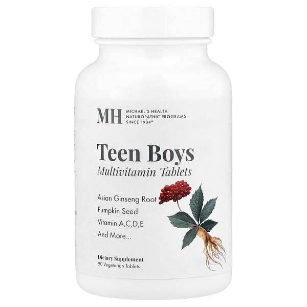 Michael's Health, Teen Boys Multivitamin, 90 Vegetarian шахмал