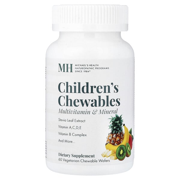 Michael's Health, Children's Chewables, Мультивитамин & Эрдэс, 60 Vegetarian Chewable Wafers