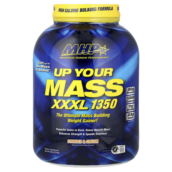 MHP, Up Your Mass® XXXL 1350, Cookies & Cream, 6 lbs (2, 720 g)