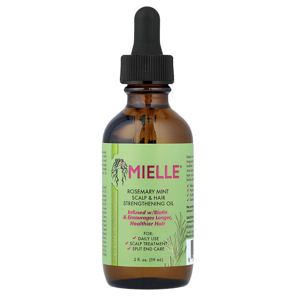 Mielle, Scalp & Hair Strengthening Oil, Rosemary Mint, 2 fl oz (59 ml)