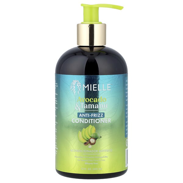 Mielle, Anti-Frizz Conditioner, Avocado & Tamanu, 12 fl oz (355 ml)