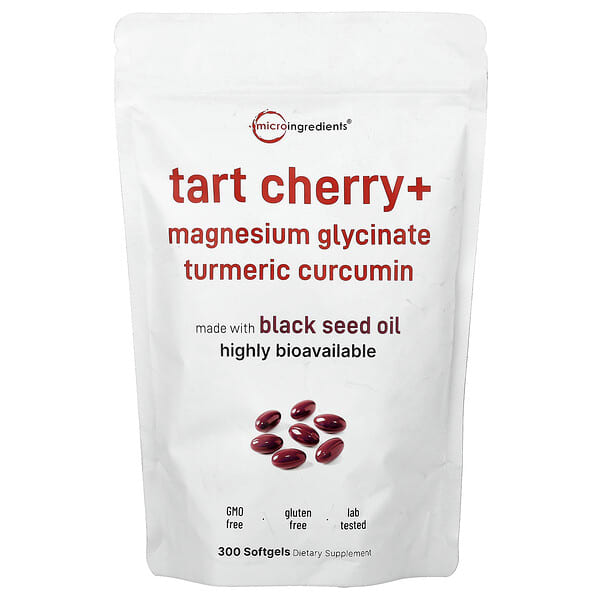 Micro Ingredients, Tart Cherry+, 300 зөөлөн капсул