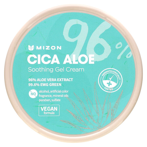 Mizon, Cica Aloe, Soothing Gel Cream, 10.58 oz (300 g) (Discontinued Item)