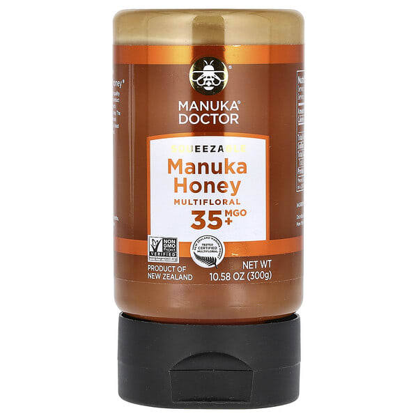 Manuka Doctor, Squeezable Multifloral Manuka Honey, MGO 35+, 10.58 oz (300 g)
