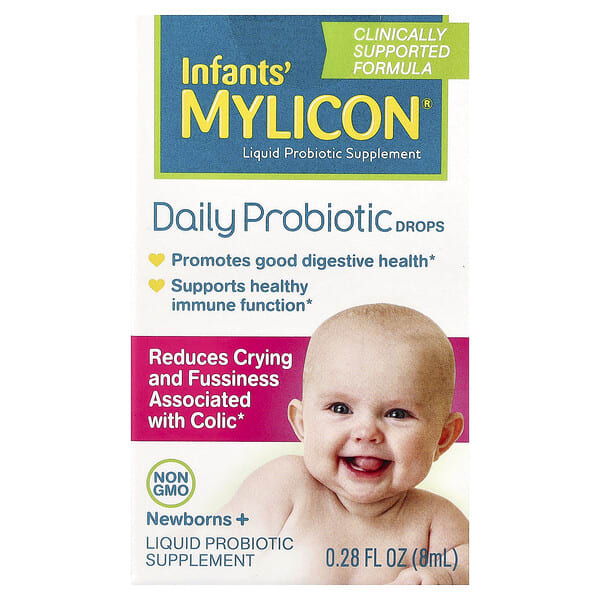Mylicon, Infants, Daily Probiotic Drops, Newborns+, 0.28 fl oz (8 ml) (Discontinued Item)