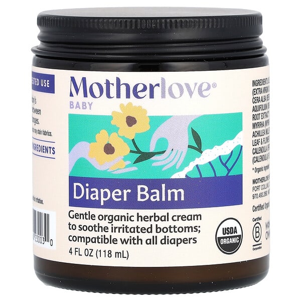 Motherlove, Нярайн, Diaper Balm, 4 fl oz (118 ml)
