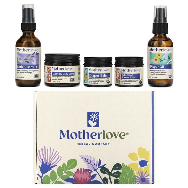 Motherlove, Нярайн, Body Care Gift Box, 5 Piece Set (Discontinued Item)