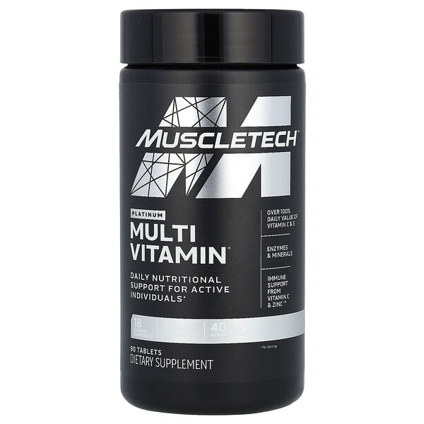 MuscleTech, Platinum MultiVitamin, 90 шахмал