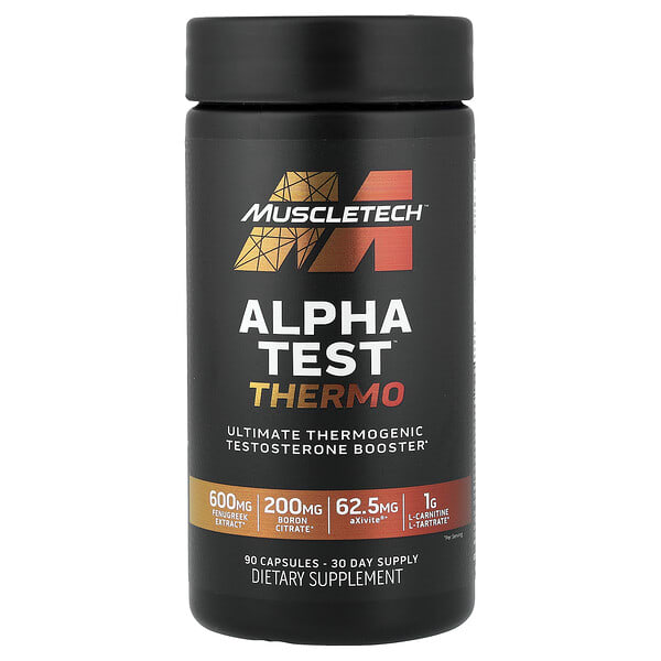 MuscleTech, AlphaTest™ Thermo, 90 капсул